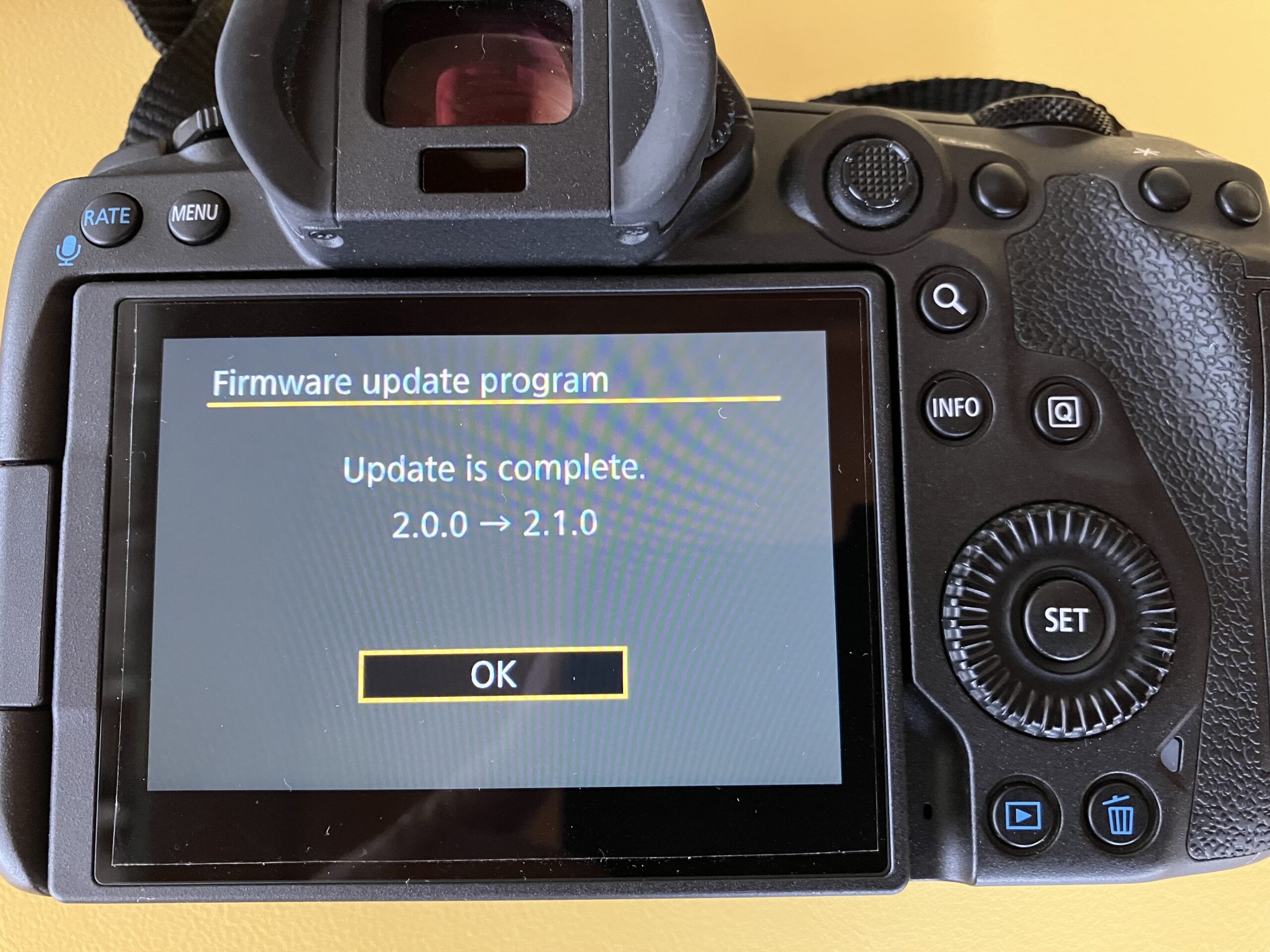 EOS R5 ファームウエアVersion2.1.0へ